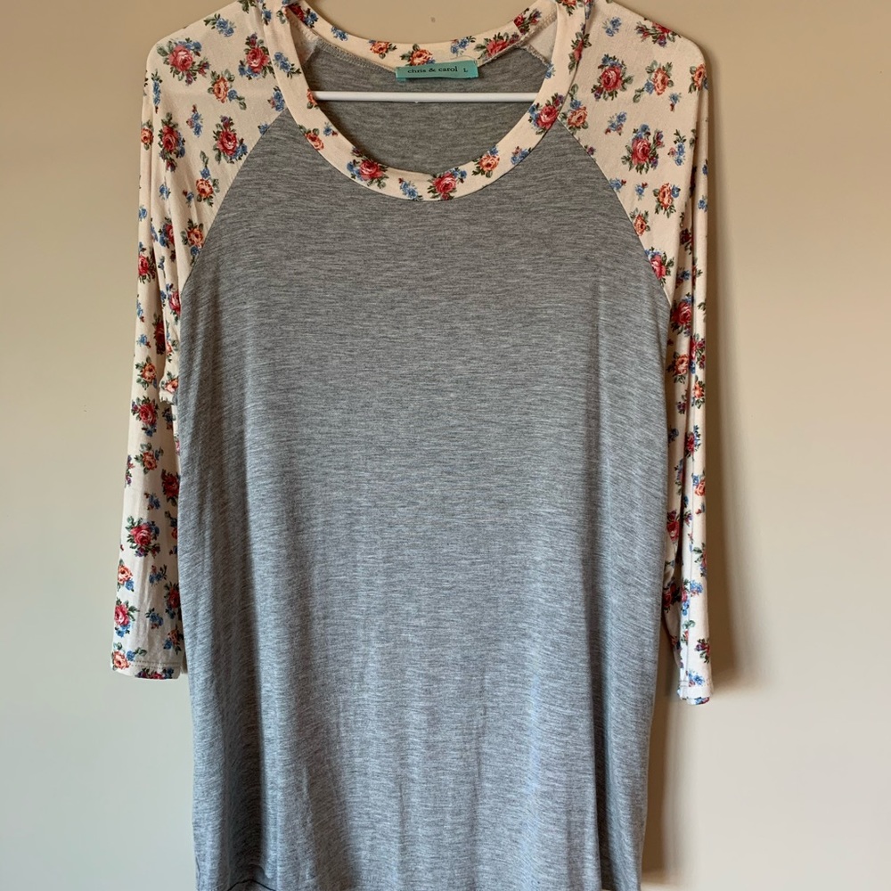 Chris & carol baseball tee